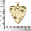 Brass Micro Pave Cubic Zirconia Pendants KK-K298-15A-G-3