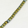 Electroplate Non-magnetic Synthetic Hematite Beads Strands G-J163-2x2mm-06-3