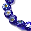 Handmade Millefiori Lampwork Beads Strands LAMP-G164-04E-3