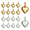 20Pcs 2 Colors Rack Plating Brass Pendants KK-PH0014-19B-1