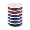 6 Rolls 6 Colors Round Copper Wire Set for Jewelry Making CWIR-NH0001-03C-0.4mm-1