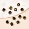 Brass Rhinestone Spacer Beads RB-A014-Z4mm-01AB-NF-4