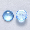 Transparent Spray Painted Glass Cabochons GLAA-S190-013C-F08-2