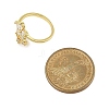 Rack Plating Brass Micro Pave Cubic Zirconia Finger Rings for Women LS-RJEW-M027-01G-01-5