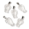 Synthetic Watermelon Stone Glass Pendants G-B127-10P-19-2