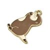Golden Plated Alloy Enamel Pendants ENAM-L049-02G-03-2