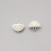 1-Hole Plastic Buttons BUTT-WH0022-06G-1