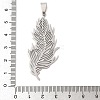 201 Stainless Steel Big Pendants STAS-Q341-21P-3