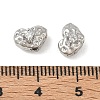 Brass Micro Pave Clear Cubic Zirconia Beads CU-CBAC675-09P-3