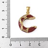 304 Stainless Steel Rhinestone Pendants STAS-P408-16G-3
