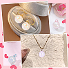 50Pcs 5 Colors Transparent Acrylic Pendants MACR-SP0002-39-6