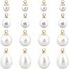 40Pcs 2 Style ABS Plastic Imitation Pearl Pendants KY-CA0001-20-1