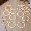 Unfinished Schima Wood Rings for DIY Accessories WOOD-WH0002-65C-4