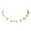 Ocean 304 Stainless Steel Turtle Link Chain Necklaces for Women NJEW-JN05928-5