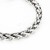 Men's Alloy Wheat Chain Bracelets BJEW-N015-002-2