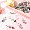 20Pcs 5 Colors Angel Glass Acrylic Pendants HJEW-FS00016-10