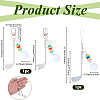 2Pcs 2 Styles Golf Plastic & Alloy Pendant Decorations HJEW-BM0001-40-2