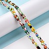 Opaque Handmade Lampwork Beads Strands X-LAMP-H061-04-2