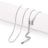 1MM 304 Stainless Steel Serpentine Chain Necklaces for Women Men NJEW-T016-11P-1