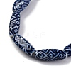 Handmade Blue and White Porcelain Beads Strands PORC-I027-11-3