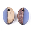 Resin & Walnut Wood Pendants RESI-S358-30B-2