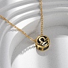 Brass Pave Cubic Zirconia Birth Stone Constellation Pendant Cable Chain Necklaces NJEW-D334-01G-10-1