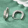 201 Stainless Steel Hoop Earrings EJEW-T056-03P-01-1