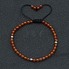 Adjustable Natural Carnelian Braided Beaded Bracelets for Women LG9619-4-1