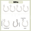 30Pcs 201 Stainless Steel Charms STAS-SC0009-19-2