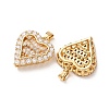 Valentine's Day Brass Micro Pave Clear Cubic Zirconia Pendants KK-A304-24D-G-3