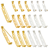 120Pcs 6 Styles Iron Brooch Findings IFIN-SP0001-32-1