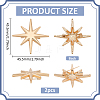 2Pcs Star Alloy Lapel Pins for Backpack Clothes JEWB-PH0001-74KCG-2