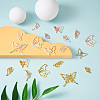 48Pcs 8 Style Alloy Open Back Bezel Pendants FIND-CW0001-13-6