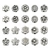 100Pcs 10 Styles Tibetan Style Alloy Beads TIBEB-CJ0001-20-1