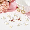 28Pcs Bowknot Shape Brass Earring Hook DIY-SP0001-06G-4