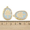 Printed 304 Stainless Steel Pendants STAS-C158-14G-02-3