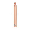 201 Stainless Steel Bar Tag Pendants STAS-S105-T608D-3-3-1