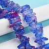 Natural Dyed Quartz Beads Strands G-G791-14F-4