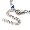 Enamel Horse Eye Link Chains Bracelet BJEW-P271-05P-01-3