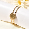 304 Stainless Steel Bangles for Women BJEW-R014-03G-1