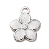 304 Stainless Steel Enamel Pendants STAS-F367-16B-P-1