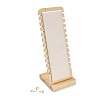 12-Slot Bamboo L-Shaped Necklace Organizer Display Stands with Velvet Mat NDIS-F005-01D-2