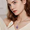 1Pc 925 Sterling Silver Blank Pendant Cabochon Settings STER-BC0002-44P-6
