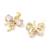 Brass Micro Pave Cubic Zirconia Pendants KK-P271-06G-A-2