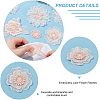  20 Pcs 9 Style Flower & Butterfly Organgza Lace Embroidery Ornament Accessories DIY-NB0007-72-4