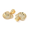 Brass Micro Pave Cubic Zirconia Pendants KK-H441-01C-G-3