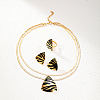 Golden Stainless Steel Jewelry Set PV5689-2-1