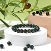 100Pcs 8mm Natural Indian Bloodstone Beads DIY-LS0002-23-6