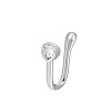 Cubic Zirconia Ladder Shape Clip on Nose Rings WG87222-06-1