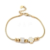 European Style Polymer Clay Rhinestones & 201 Stainless Steel Beaded Bracelets BJEW-G765-01G-02-4